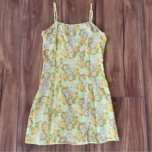 Cider floral dress with small slit